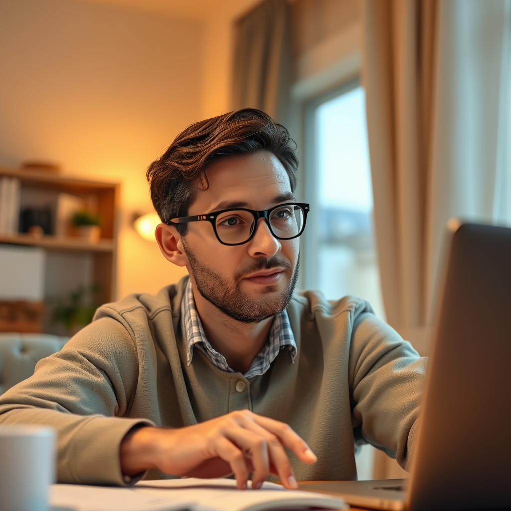 Person attending an online class, signifying online learning